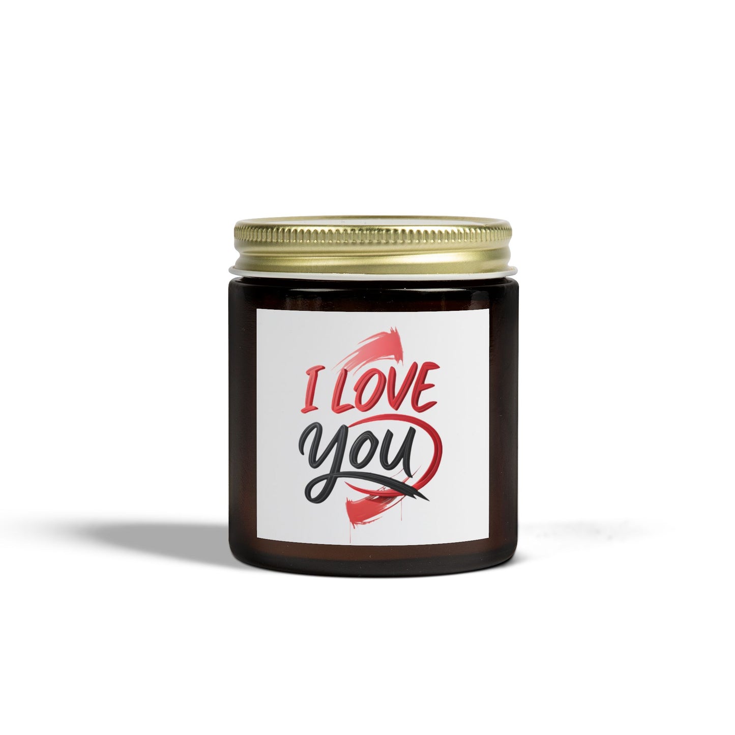 Romantic Scented Candles, Coconut Apricot Wax, I Love You Candle, Gift for Her, Wedding Favors, Home Decor, Anniversary Gift