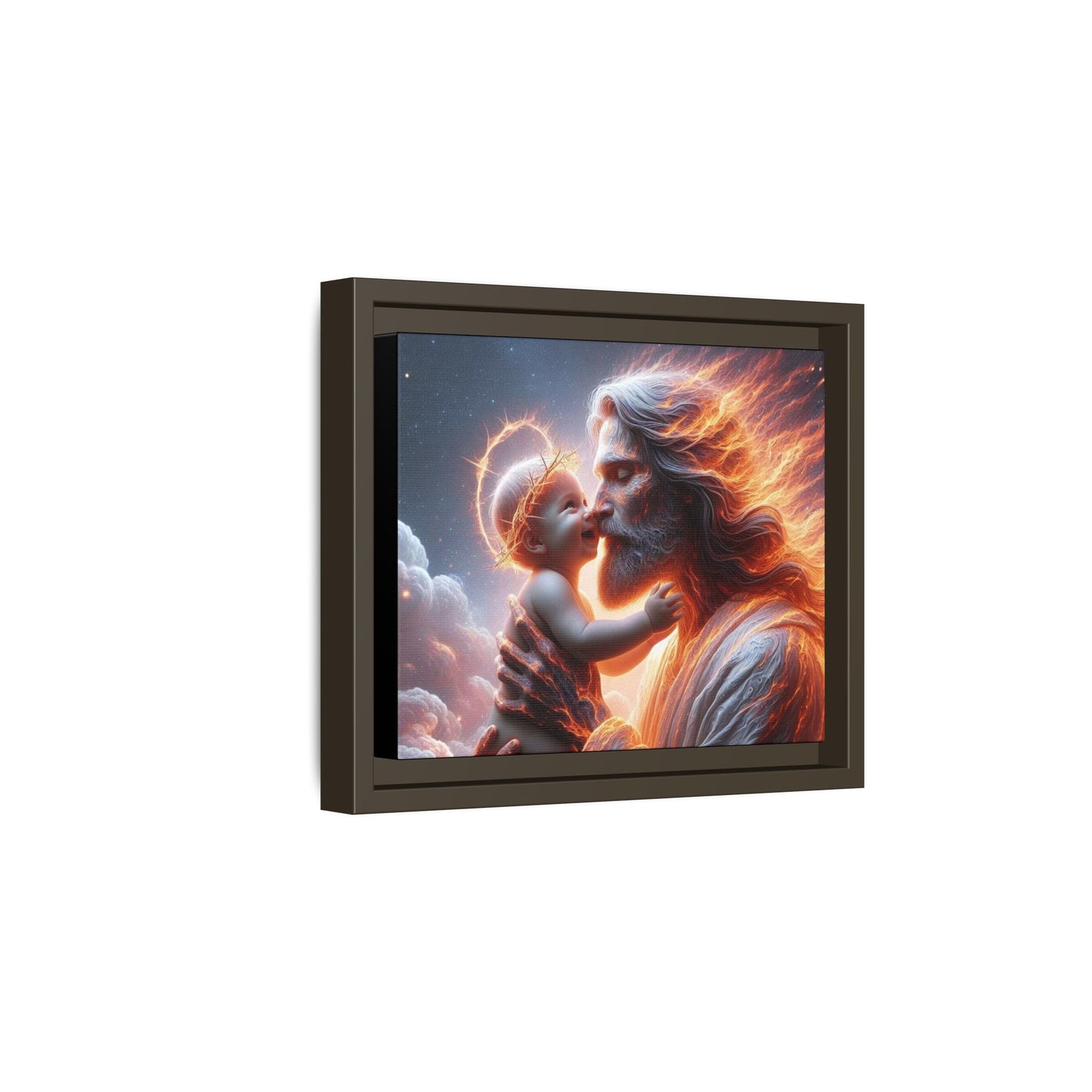 Framed Matte Spiritual Canvas Jesus Art, Religious Gift, Christian Art, Inspirational Home Decor. (Multiple sizes)