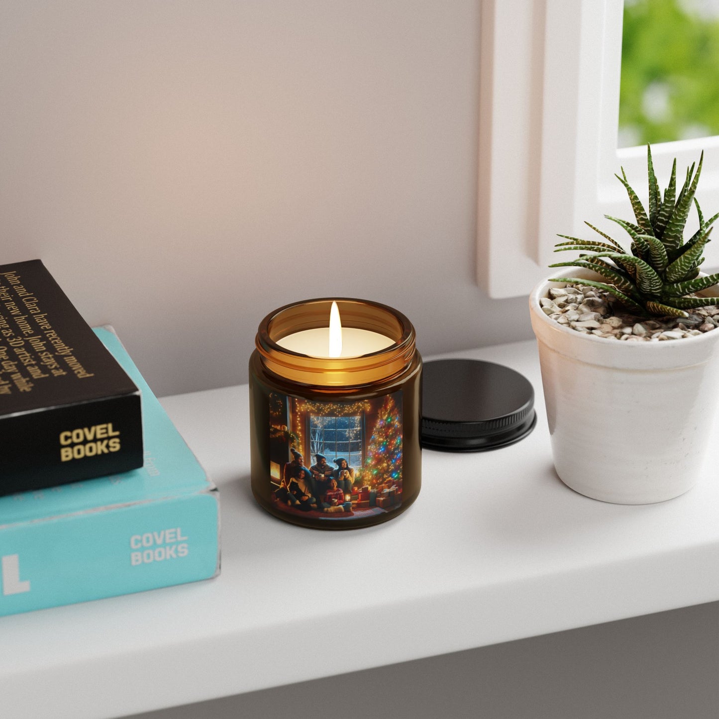 Cozy Holiday Scented Soy Candle | Perfect for Home Décor, Gifts, Christmas, Relaxation, Aromatherapy, Multi-Size Options