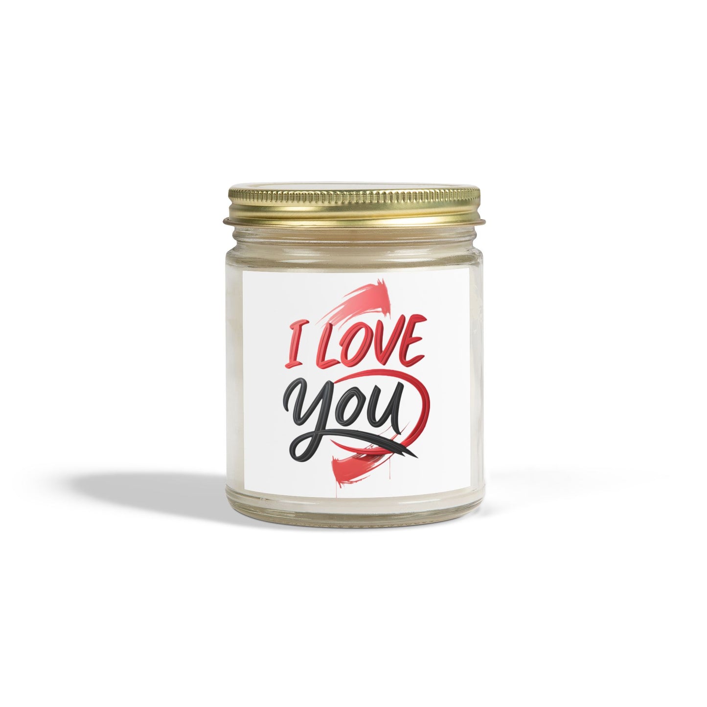 Romantic Scented Candles, Coconut Apricot Wax, I Love You Candle, Gift for Her, Wedding Favors, Home Decor, Anniversary Gift