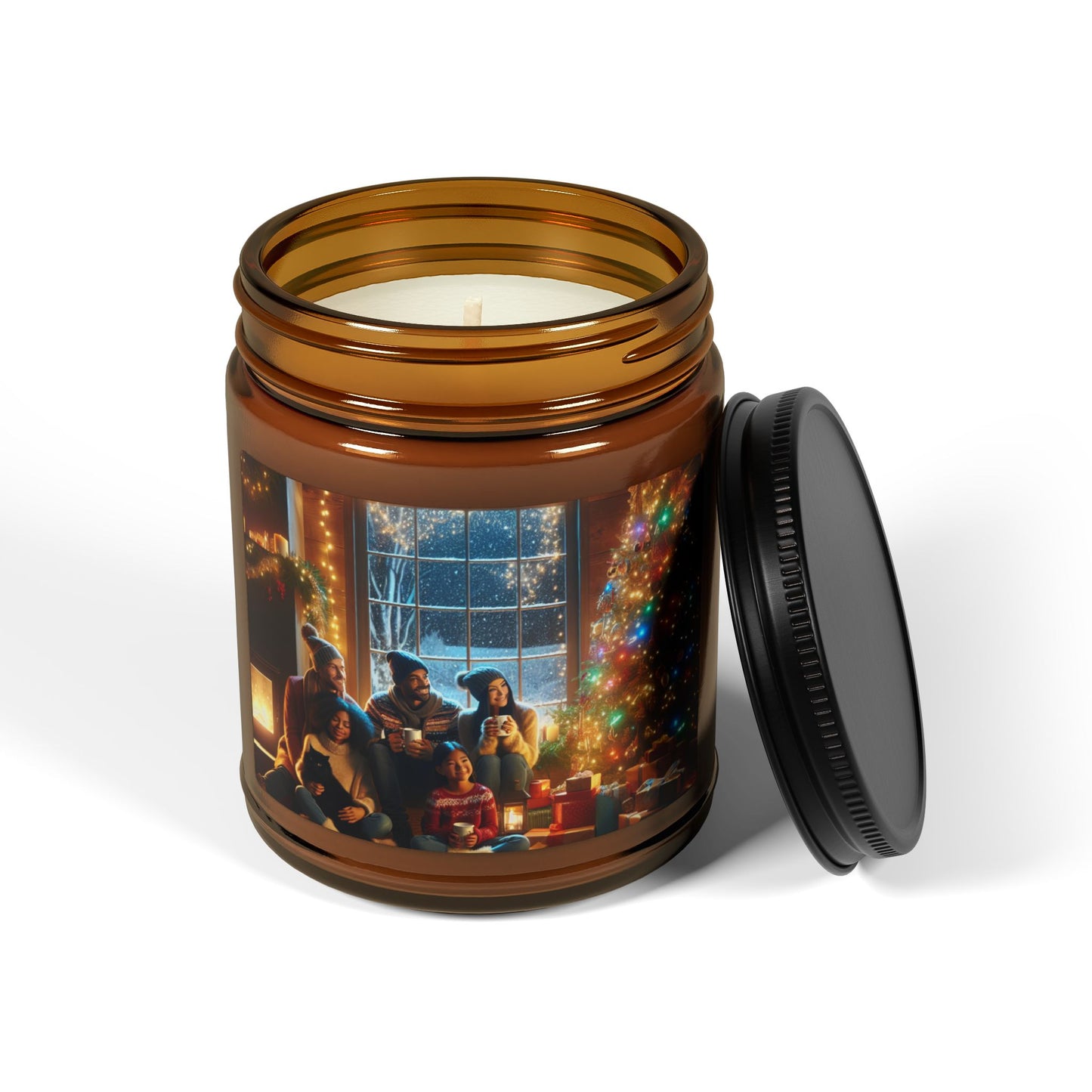 Cozy Holiday Scented Soy Candle | Perfect for Home Décor, Gifts, Christmas, Relaxation, Aromatherapy, Multi-Size Options