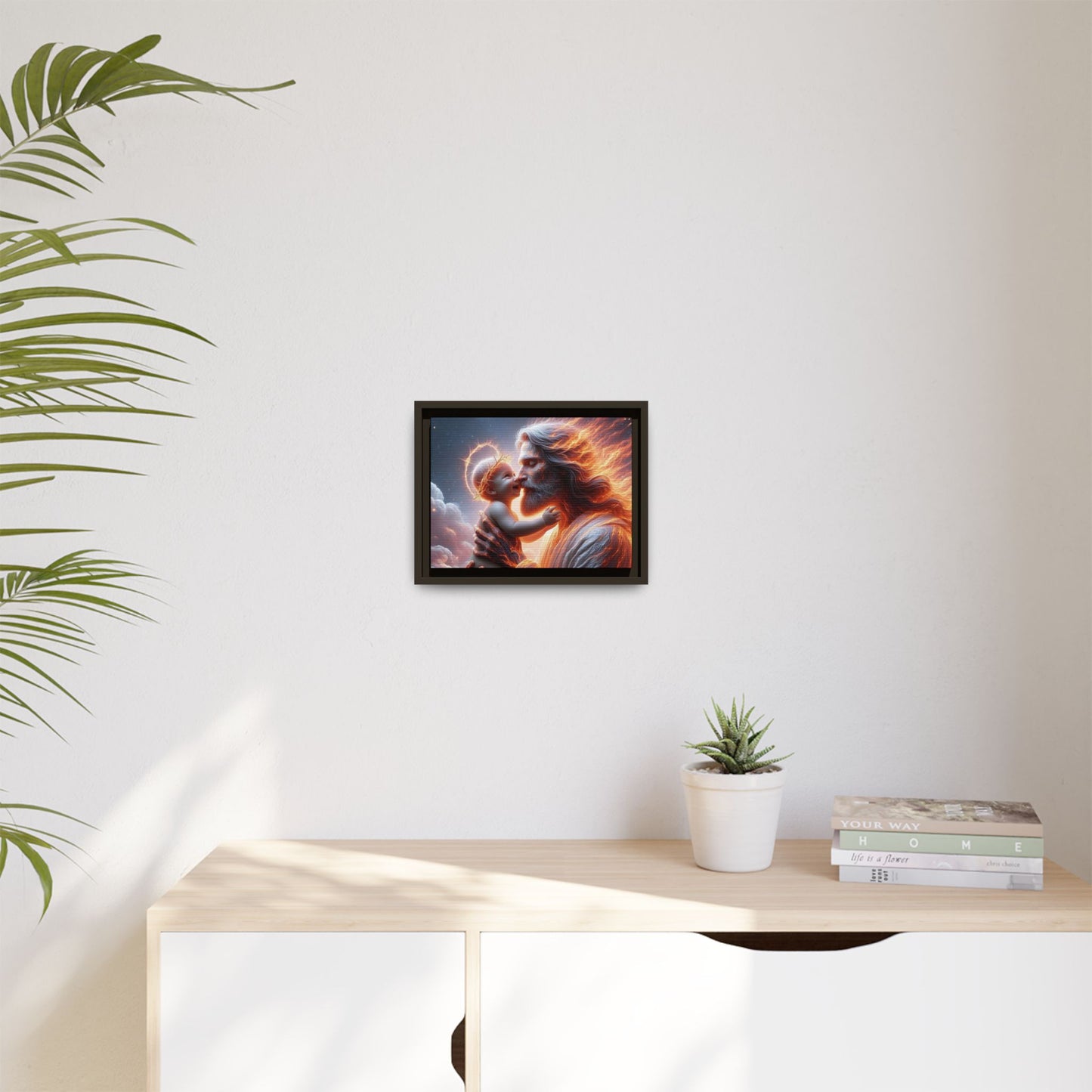 Framed Matte Spiritual Canvas Jesus Art, Religious Gift, Christian Art, Inspirational Home Decor. (Multiple sizes)