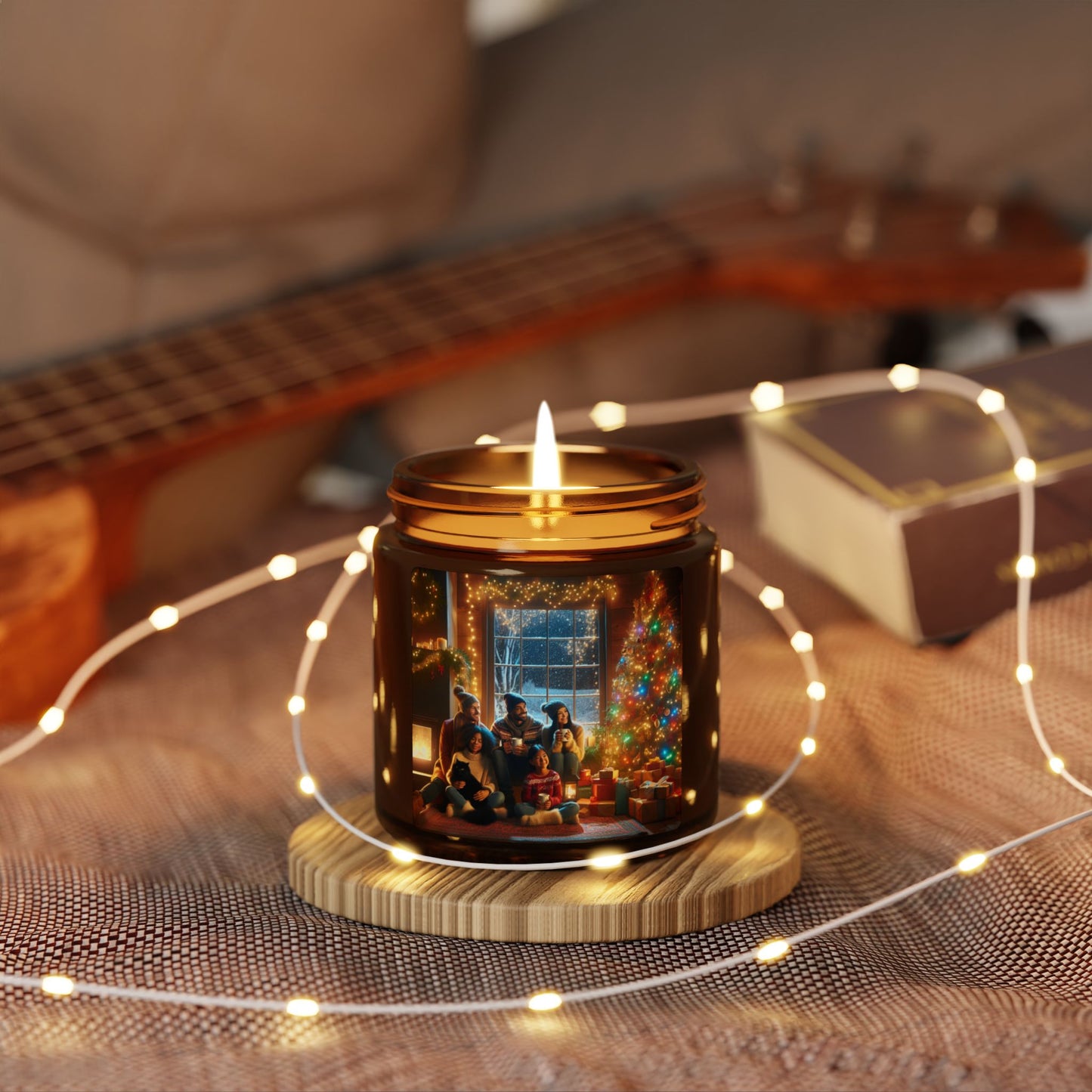 Cozy Holiday Scented Soy Candle | Perfect for Home Décor, Gifts, Christmas, Relaxation, Aromatherapy, Multi-Size Options