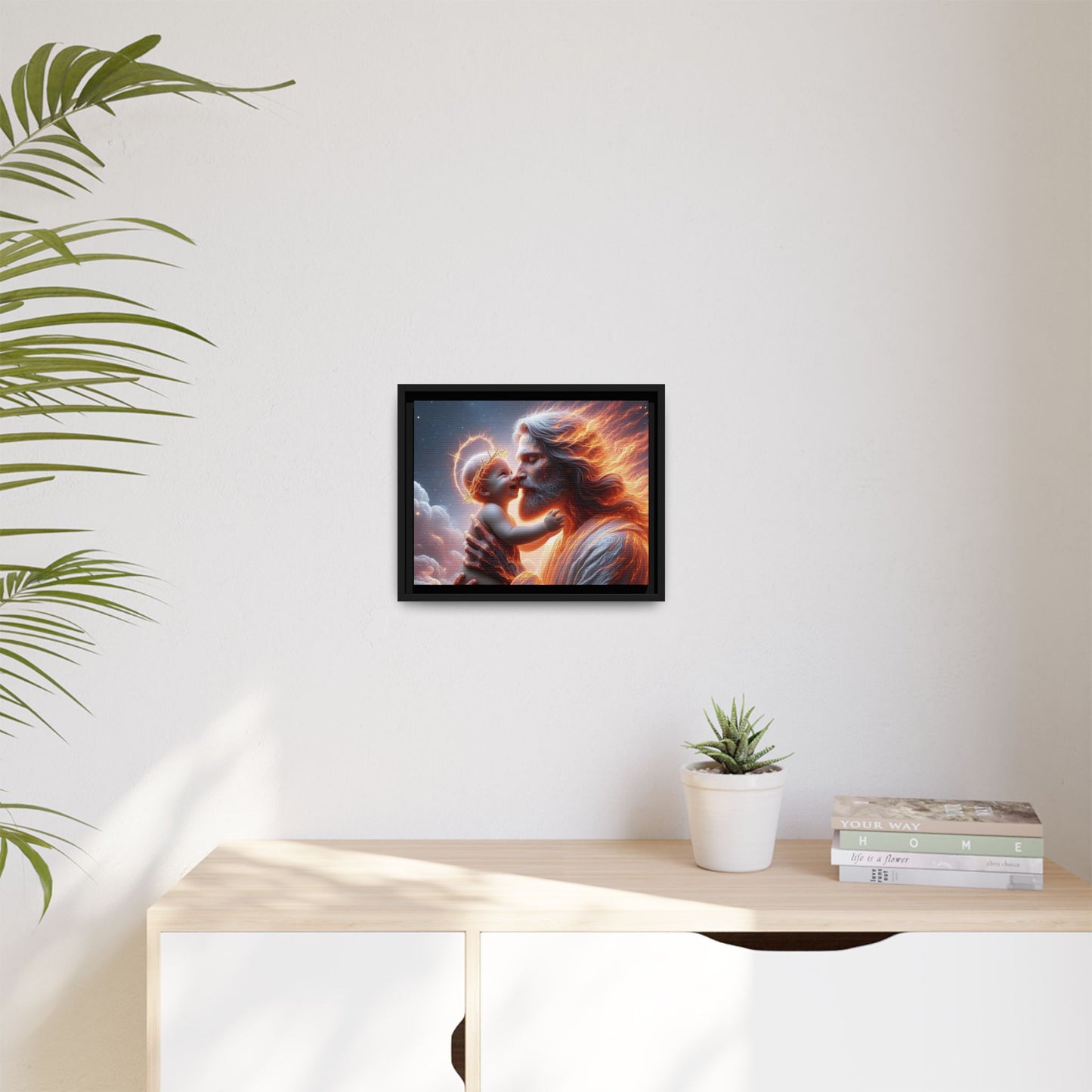 Framed Matte Spiritual Canvas Jesus Art, Religious Gift, Christian Art, Inspirational Home Decor. (Multiple sizes)