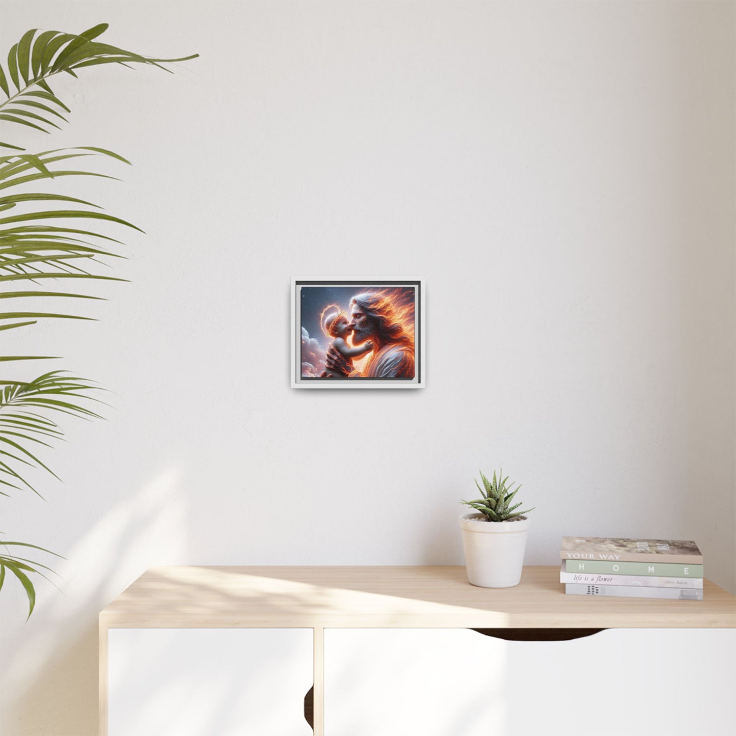 Framed Matte Spiritual Canvas Jesus Art, Religious Gift, Christian Art, Inspirational Home Decor. (Multiple sizes)