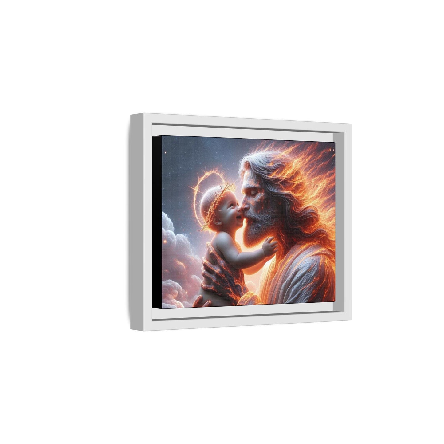 Framed Matte Spiritual Canvas Jesus Art, Religious Gift, Christian Art, Inspirational Home Decor. (Multiple sizes)