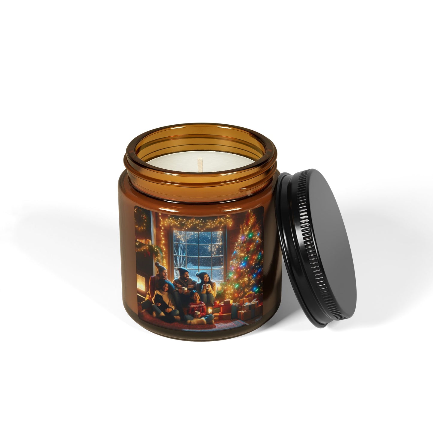 Cozy Holiday Scented Soy Candle | Perfect for Home Décor, Gifts, Christmas, Relaxation, Aromatherapy, Multi-Size Options