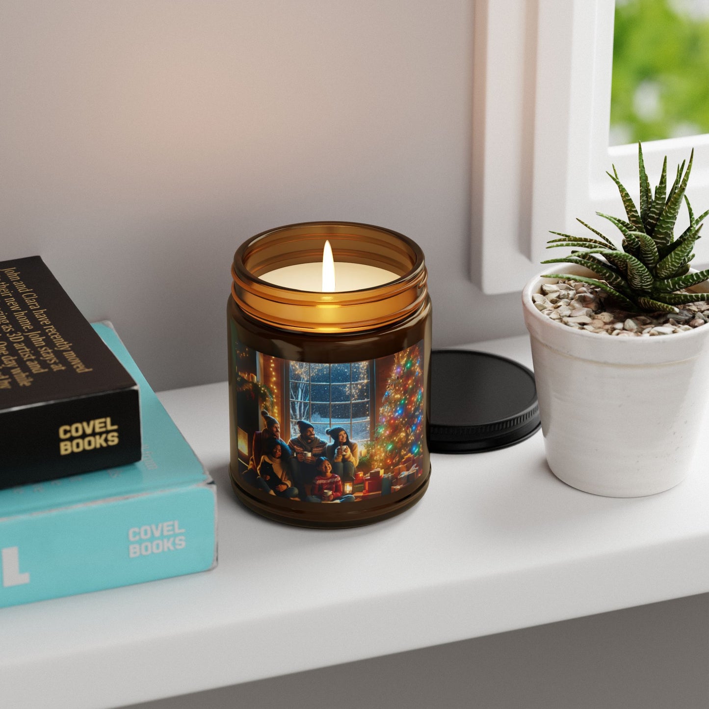 Cozy Holiday Scented Soy Candle | Perfect for Home Décor, Gifts, Christmas, Relaxation, Aromatherapy, Multi-Size Options