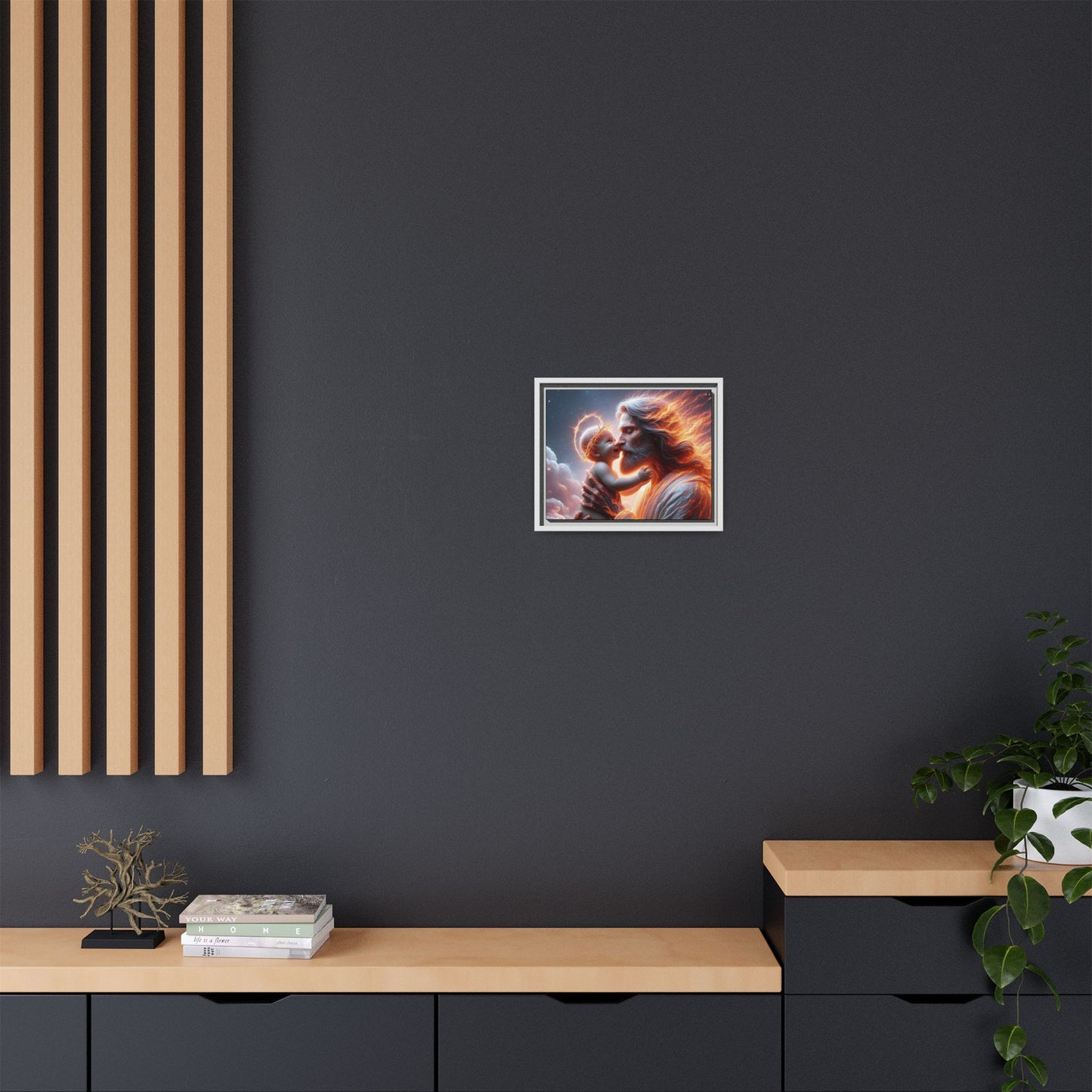 Framed Matte Spiritual Canvas Jesus Art, Religious Gift, Christian Art, Inspirational Home Decor. (Multiple sizes)
