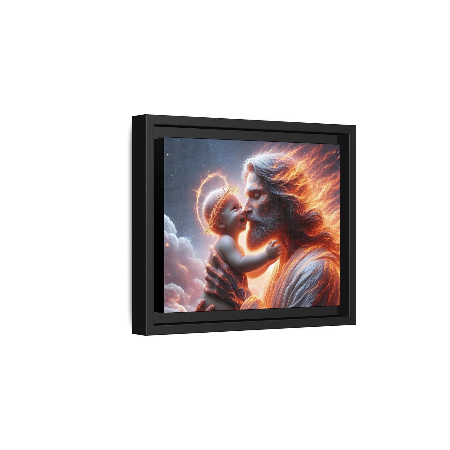 Framed Matte Spiritual Canvas Jesus Art, Religious Gift, Christian Art, Inspirational Home Decor. (Multiple sizes)
