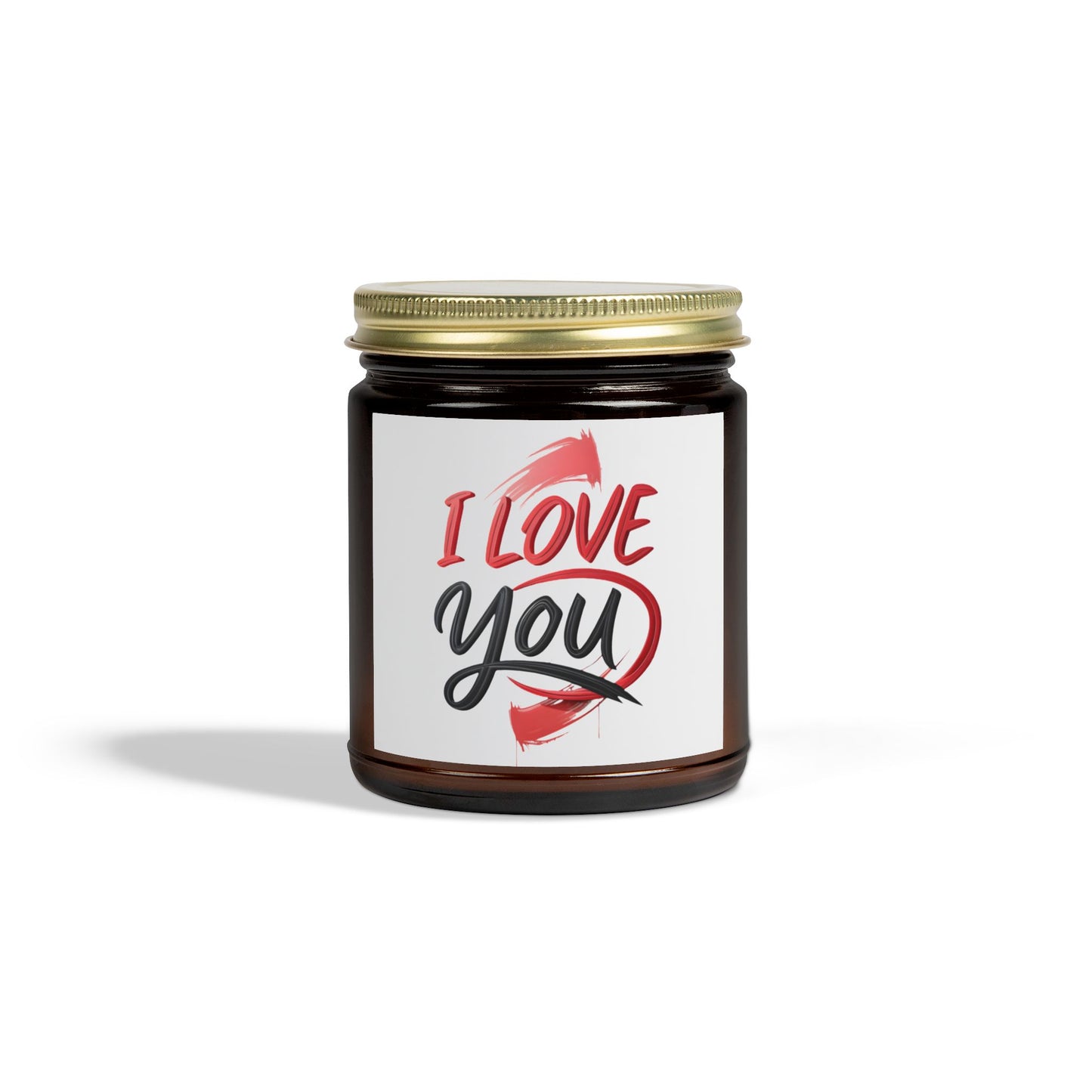 Romantic Scented Candles, Coconut Apricot Wax, I Love You Candle, Gift for Her, Wedding Favors, Home Decor, Anniversary Gift