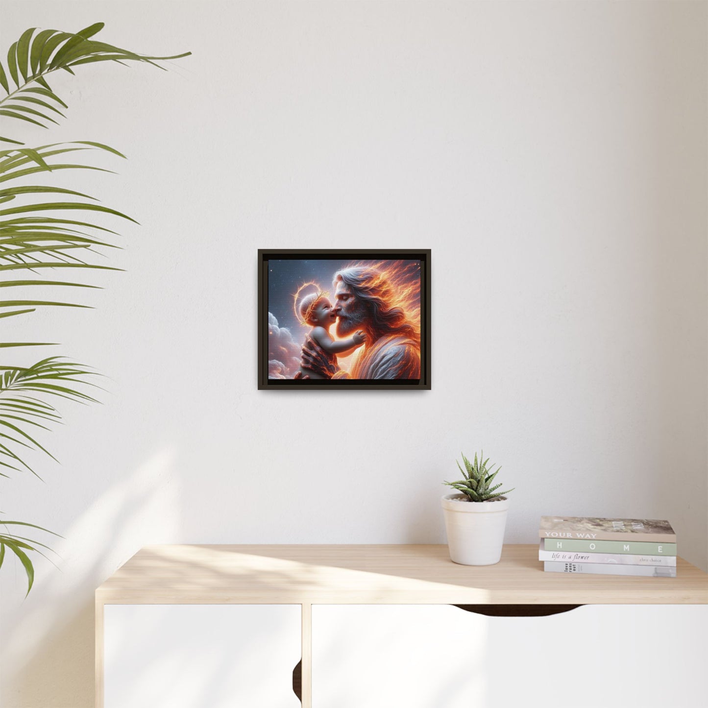Framed Matte Spiritual Canvas Jesus Art, Religious Gift, Christian Art, Inspirational Home Decor. (Multiple sizes)