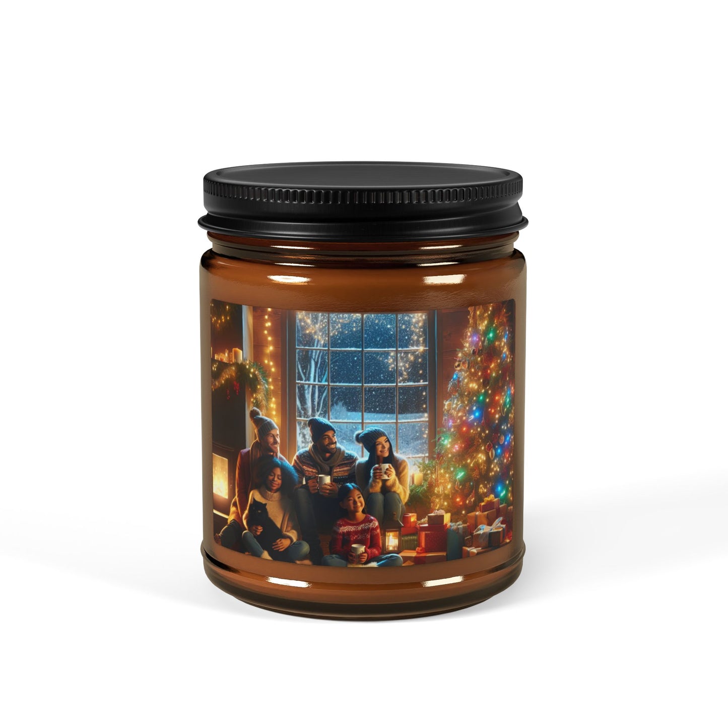 Cozy Holiday Scented Soy Candle | Perfect for Home Décor, Gifts, Christmas, Relaxation, Aromatherapy, Multi-Size Options