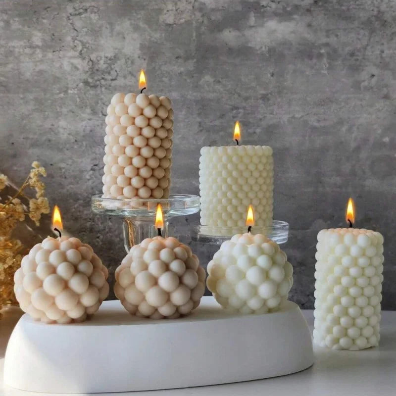 1PC Candle Geometric Column, Decorative Centerpiece, Birthday, Best friend Gift, Cute Aromatherapy Home Decoration