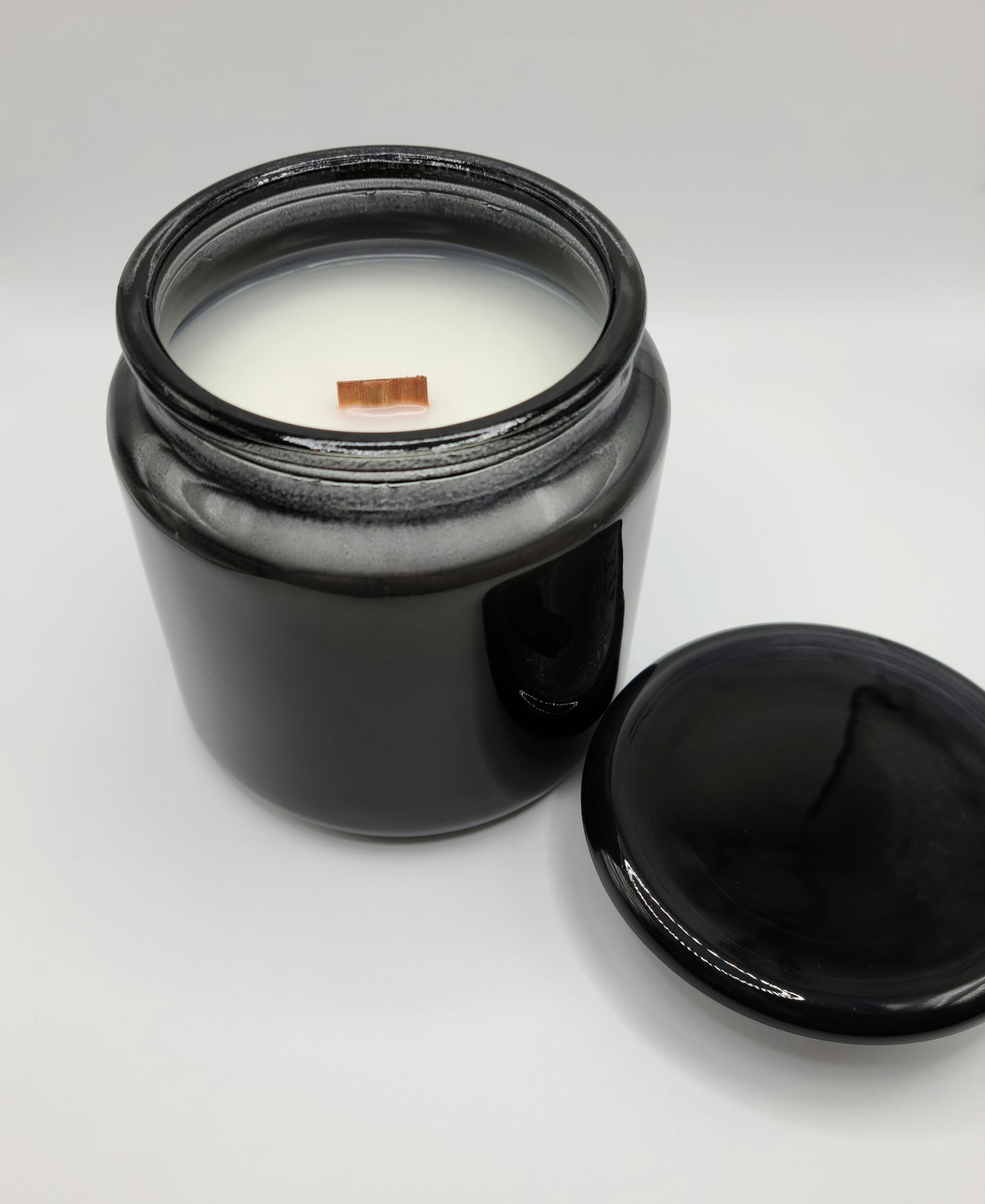 Black Glass Candles 16 oz