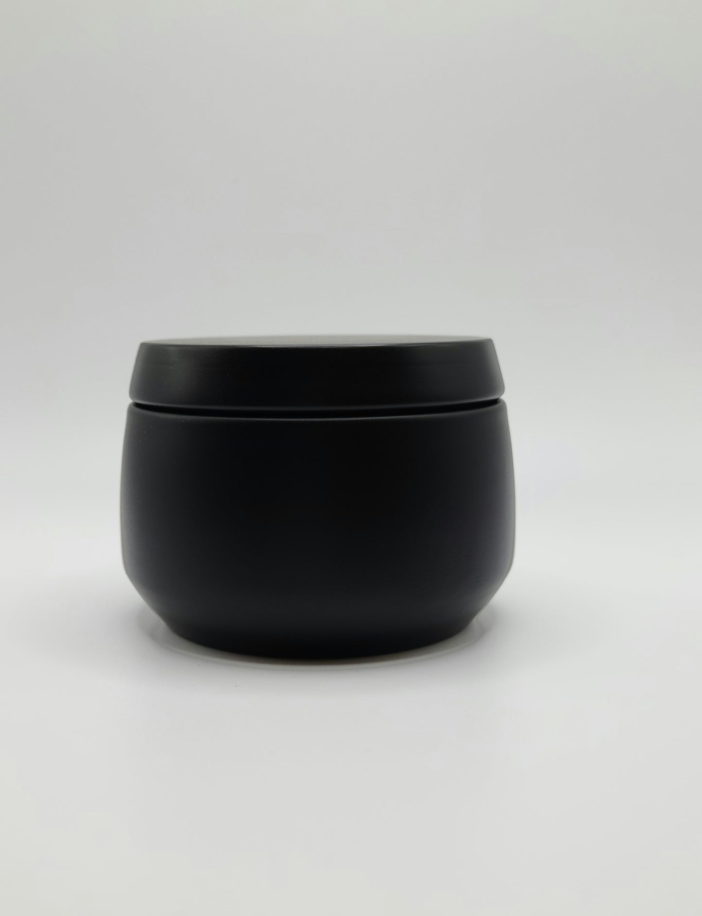 Elegant Black 4 oz Tin Candles