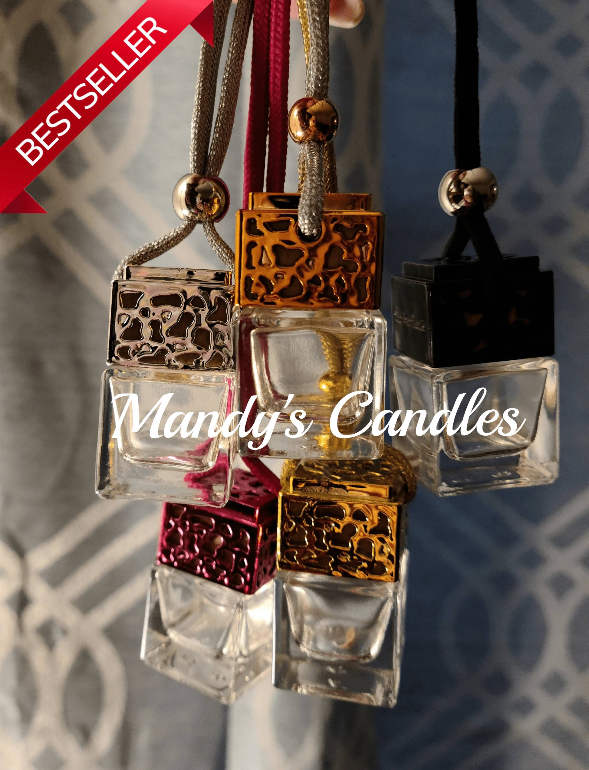 Elegant Metallic Silver Car Air Fresheners. - Mandy's Handcrafted Candles