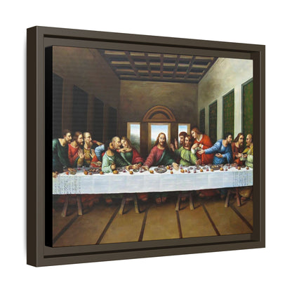 Framed Matte Canvas Last Supper Wall Art, Religious Home Gift Decor (Multiple sizes)