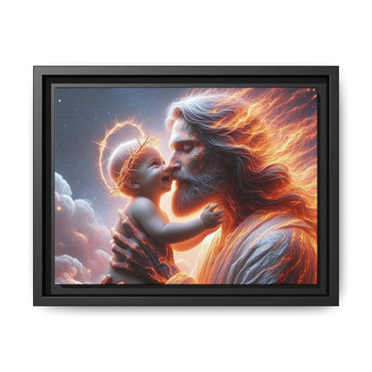 Framed Matte Spiritual Canvas Jesus Art, Religious Gift, Christian Art, Inspirational Home Decor. (Multiple sizes)