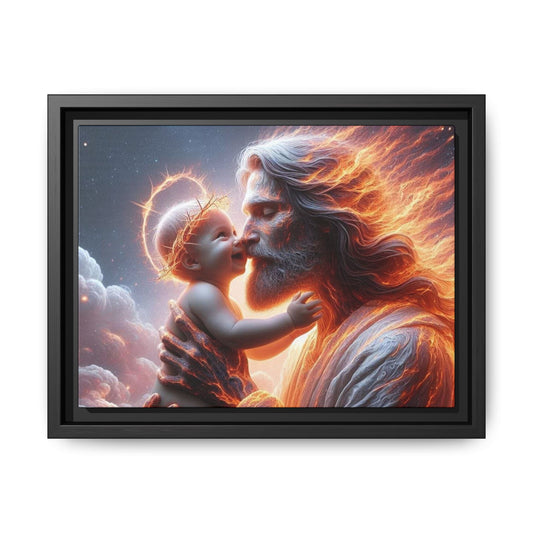Framed Matte Spiritual Canvas Jesus Art, Religious Gift, Christian Art, Inspirational Home Decor. (Multiple sizes)