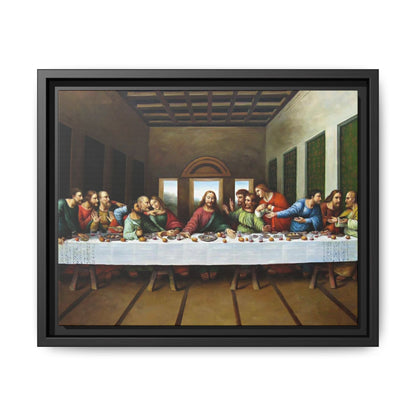 Framed Matte Canvas Last Supper Wall Art, Religious Home Gift Decor (Multiple sizes)