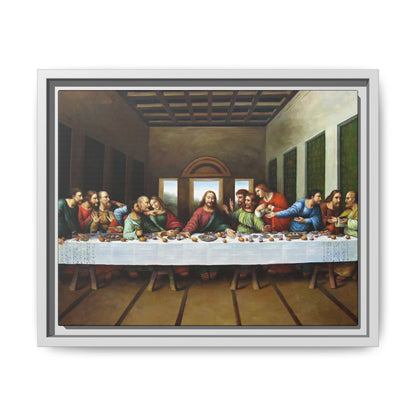 Framed Matte Canvas Last Supper Wall Art, Religious Home Gift Decor (Multiple sizes)