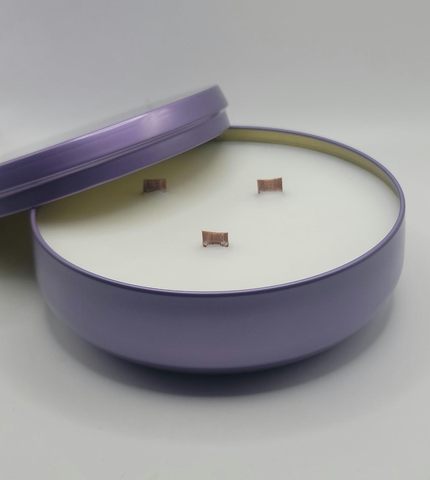 Elegant 16 oz Purple Tin Candles