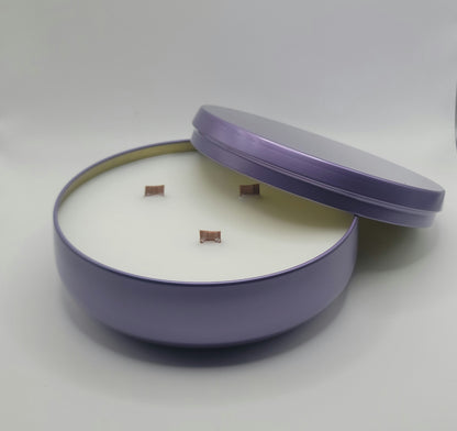Elegant 16 oz Purple Tin Candles