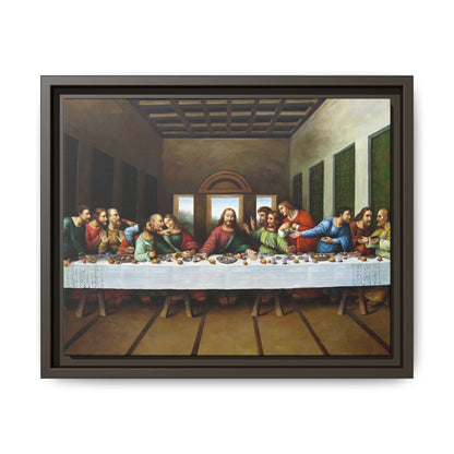 Framed Matte Canvas Last Supper Wall Art, Religious Home Gift Decor (Multiple sizes)