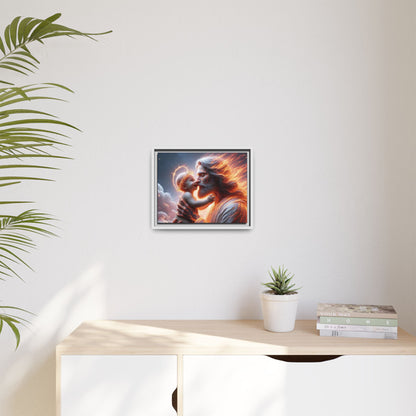 Framed Matte Spiritual Canvas Jesus Art, Religious Gift, Christian Art, Inspirational Home Decor. (Multiple sizes)