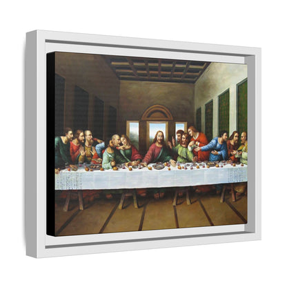 Framed Matte Canvas Last Supper Wall Art, Religious Home Gift Decor (Multiple sizes)
