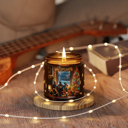 Cozy Holiday Scented Soy Candle | Perfect for Home Décor, Gifts, Christmas, Relaxation, Aromatherapy, Multi-Size Options