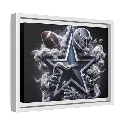 Framed Matte Dallas Cowboys Canvas, Sports Decor, Football Fan Gift 12" x 9" (Horizontal)