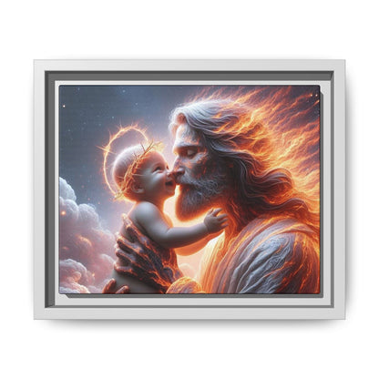 Framed Matte Spiritual Canvas Jesus Art, Religious Gift, Christian Art, Inspirational Home Decor. (Multiple sizes)