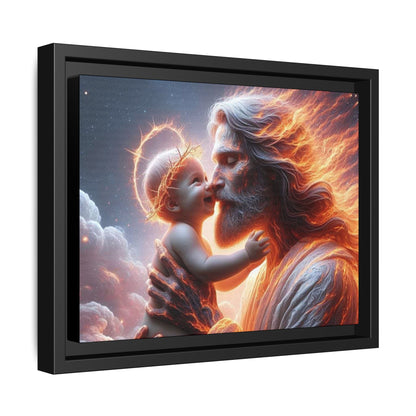 Framed Matte Spiritual Canvas Jesus Art, Religious Gift, Christian Art, Inspirational Home Decor. (Multiple sizes)