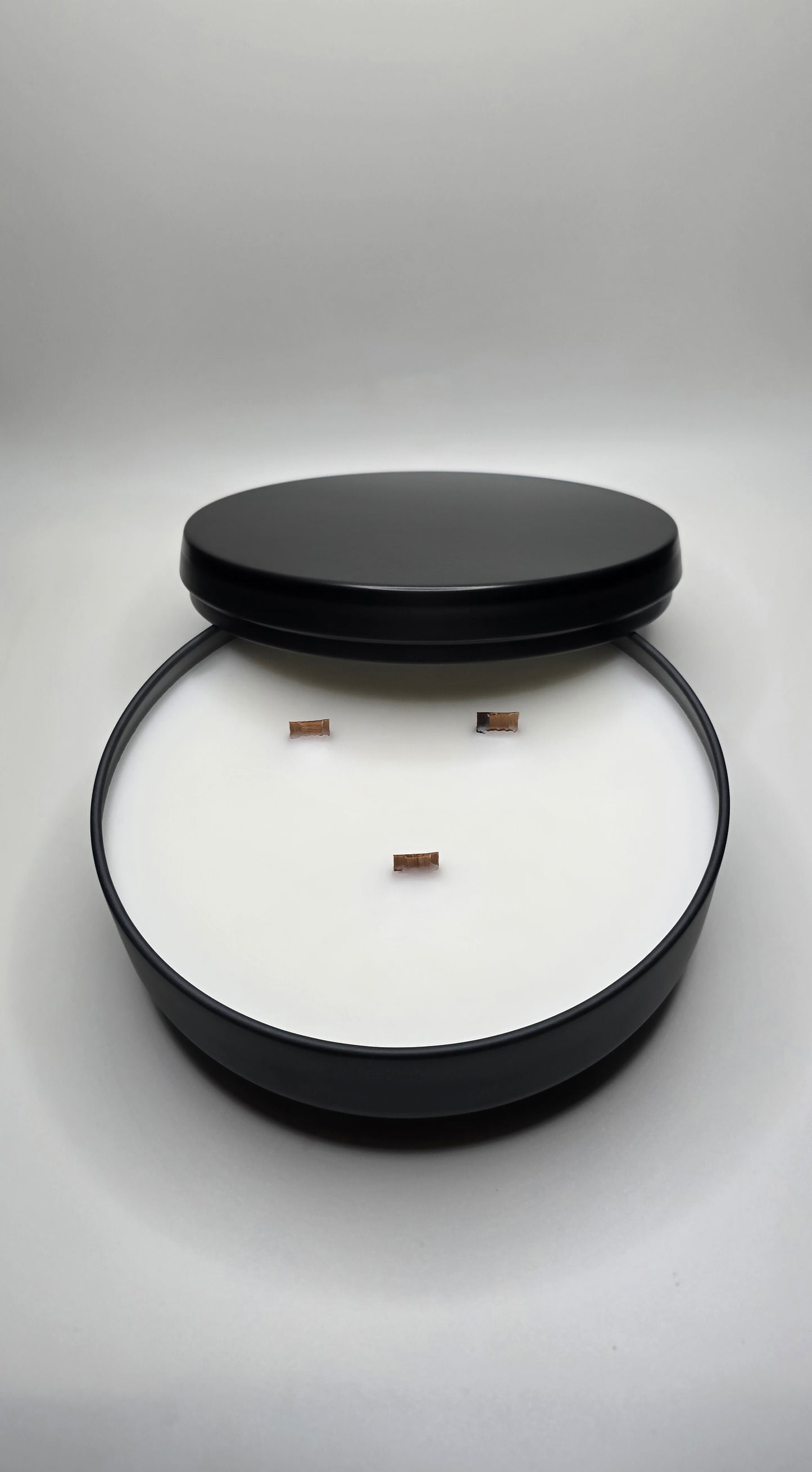 16 oz Matted Black Tin Candles