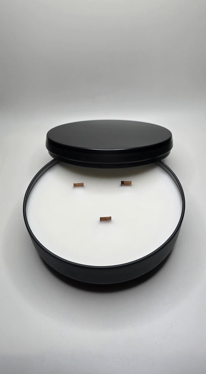 16 oz Matted Black Tin Candles