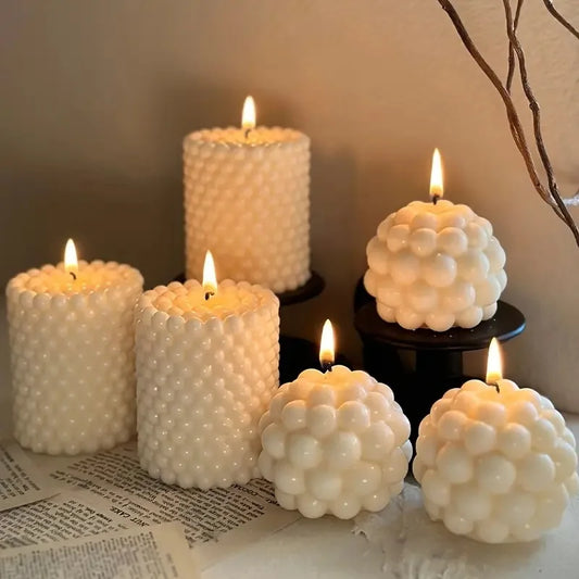 1PC Candle Geometric Column, Decorative Centerpiece, Birthday, Best friend Gift, Cute Aromatherapy Home Decoration