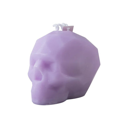 Modern home decoration geometric skull scented candle table decoration and accessories Halloween decorative aromatic candles