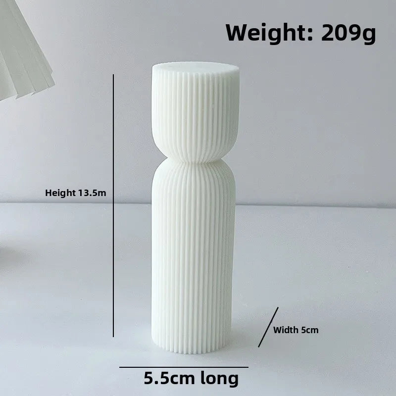 1PC Candle Geometric Column, Decorative Centerpiece, Birthday, Best friend Gift, Cute Aromatherapy Home Decoration