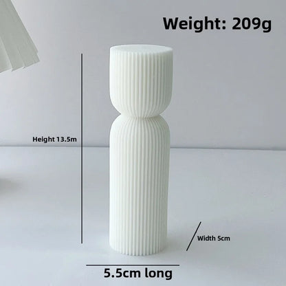1PC Candle Geometric Column, Decorative Centerpiece, Birthday, Best friend Gift, Cute Aromatherapy Home Decoration