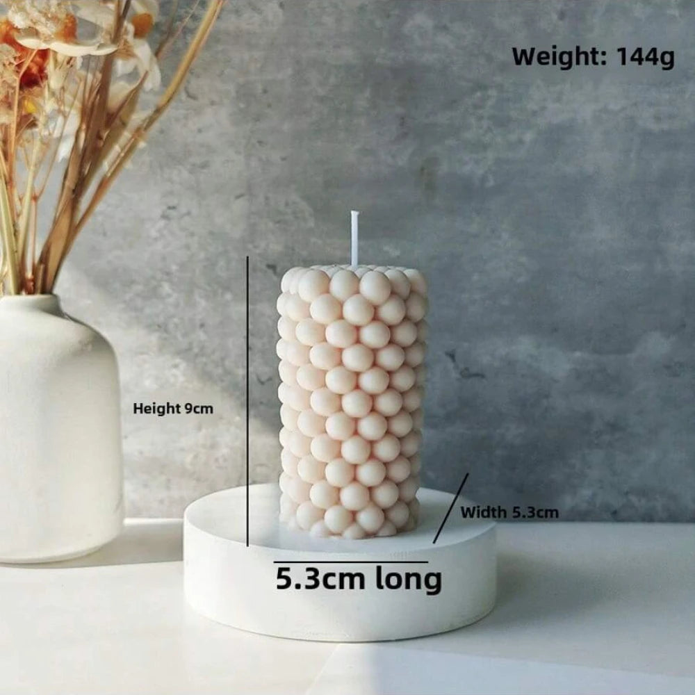1PC Candle Geometric Column, Decorative Centerpiece, Birthday, Best friend Gift, Cute Aromatherapy Home Decoration