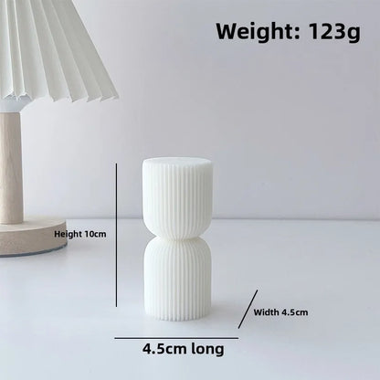 1PC Candle Geometric Column, Decorative Centerpiece, Birthday, Best friend Gift, Cute Aromatherapy Home Decoration