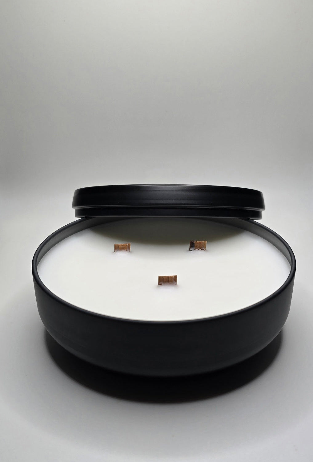 16 oz Matted Black Tin Candles