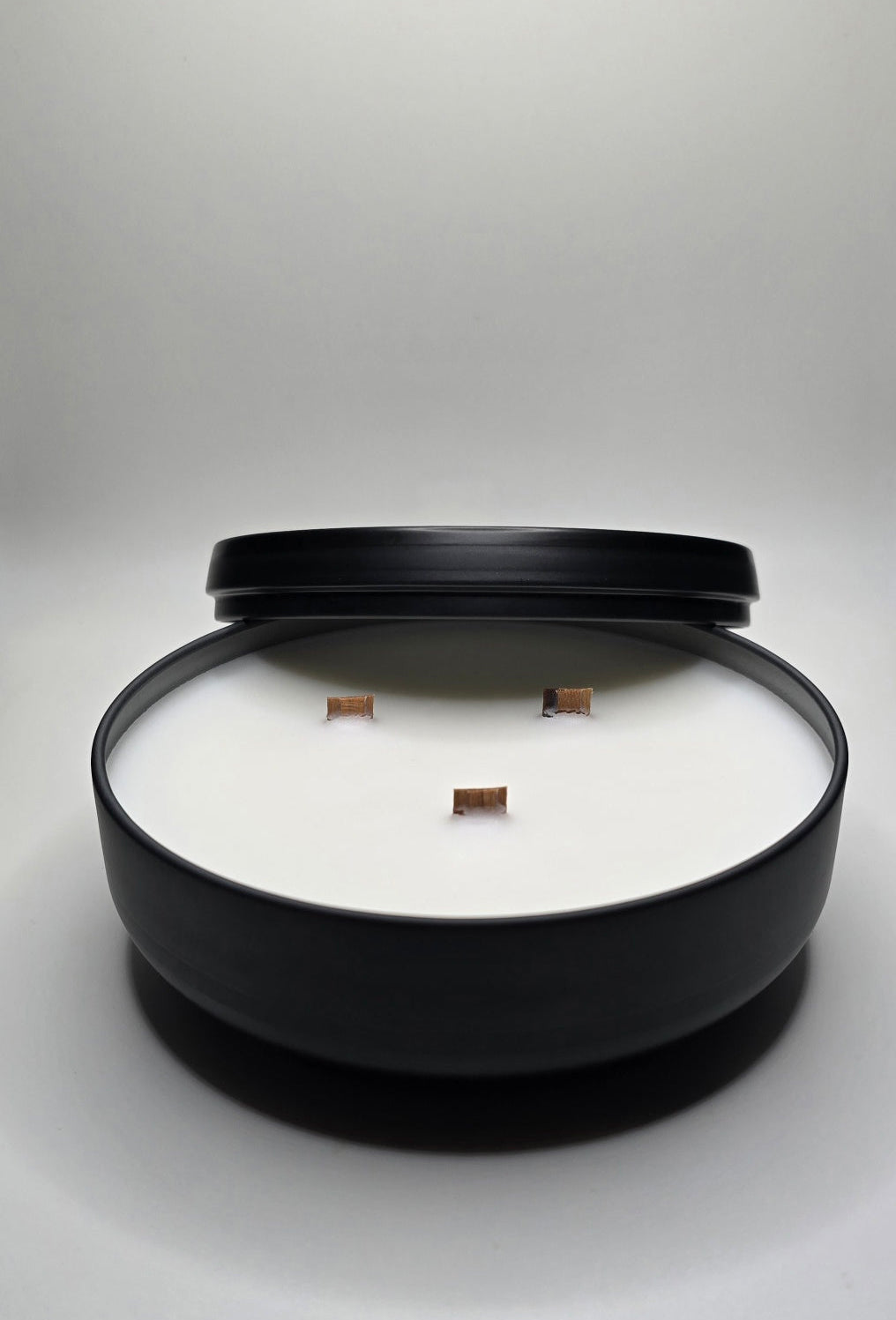 16 oz Matted Black Tin Candles