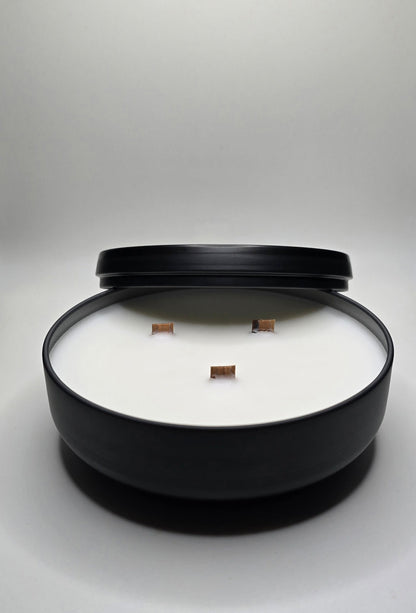 16 oz Matted Black Tin Candles