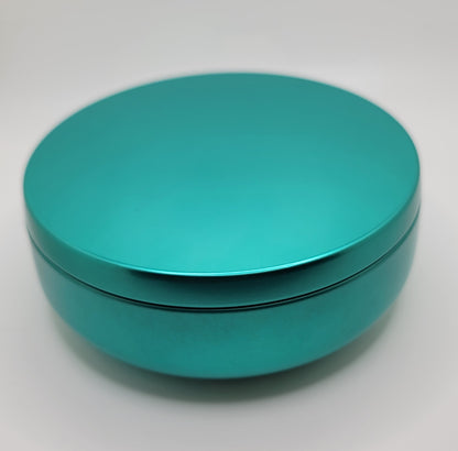 Elegant 16 oz Teal Tin Candles