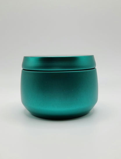 Elegant Teal 4 oz Tin Candles